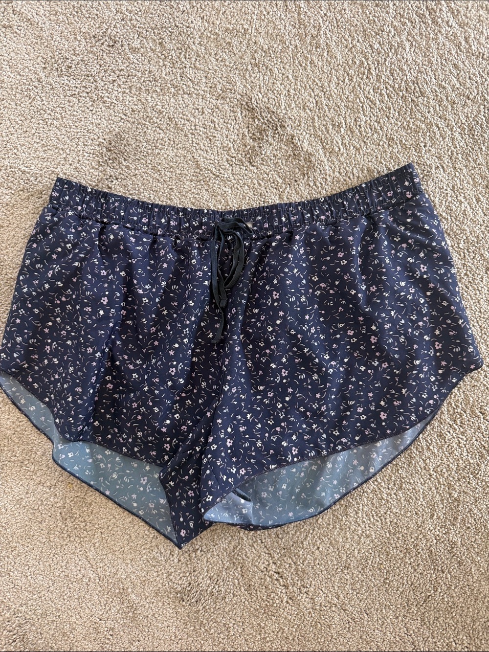 Abercrombie & Fitch Navy Floral athketic Shorts
